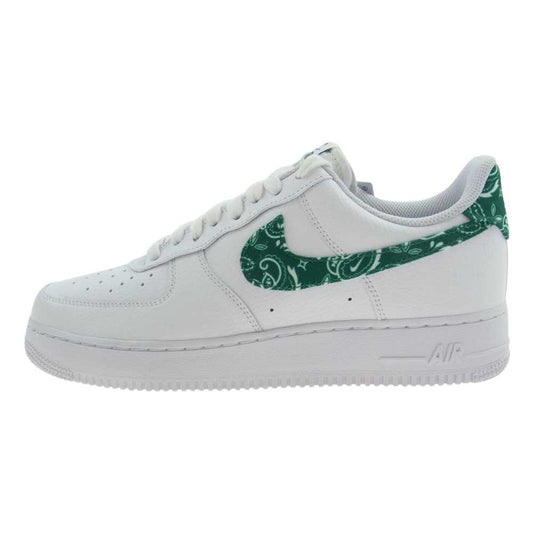 NIKE ナイキ DH4406-102 WMNS Air Force 1 AF1 Low 07 Essential Green Paisley エアフォースワン スニーカー ホワイト系 27cm【極上美品】【中古】