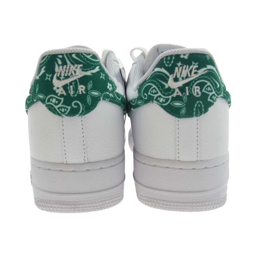 NIKE ナイキ DH4406-102 WMNS Air Force 1 AF1 Low 07 Essential Green Paisley エアフォースワン スニーカー ホワイト系 27cm【極上美品】【中古】