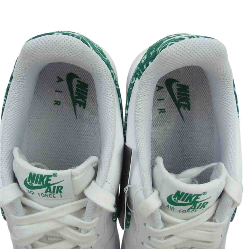 NIKE ナイキ DH4406-102 WMNS Air Force 1 AF1 Low 07 Essential Green Paisley エアフォースワン スニーカー ホワイト系 27cm【極上美品】【中古】
