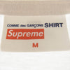 Supreme シュプリーム 17 COMME des GARCONS SHIRT Box Logo Tee ホワイト系 M【中古】