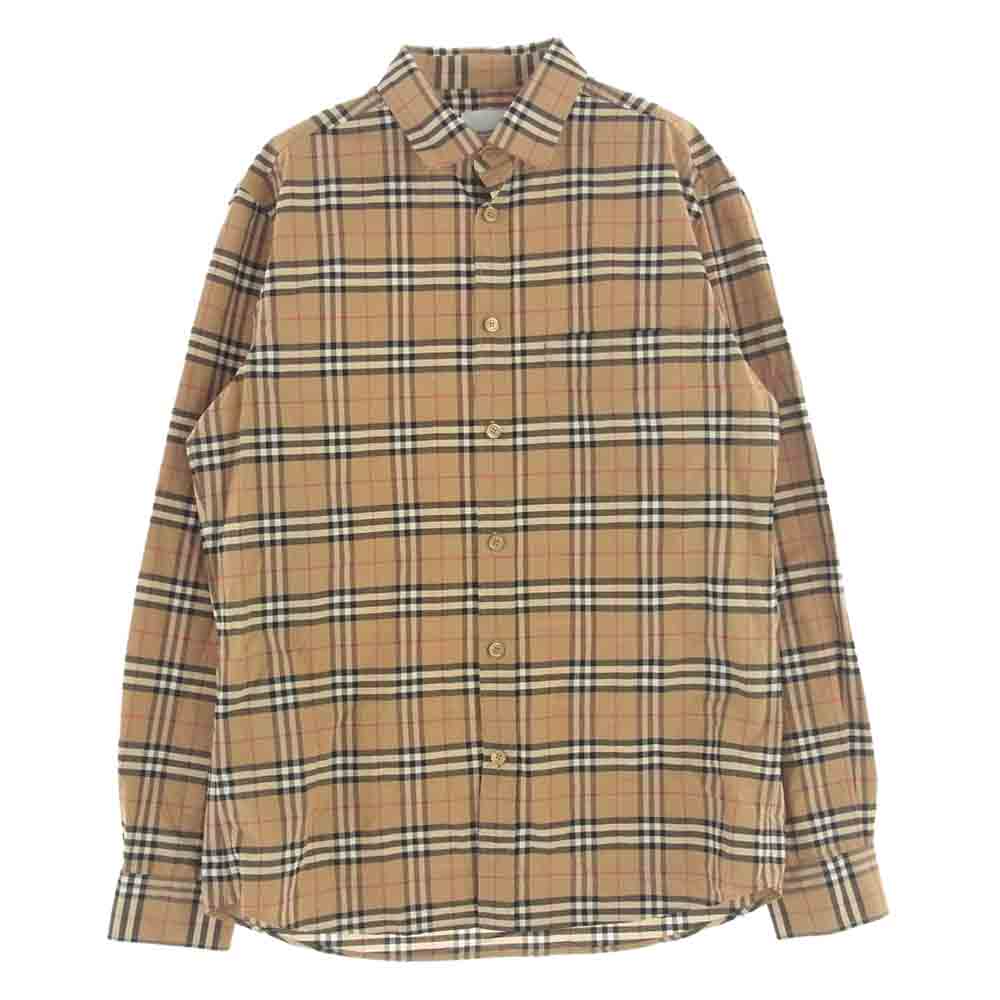 BURBERRY バーバリー ノヴァ チェック 長袖 シャツ ライトブラウン系 M【中古】