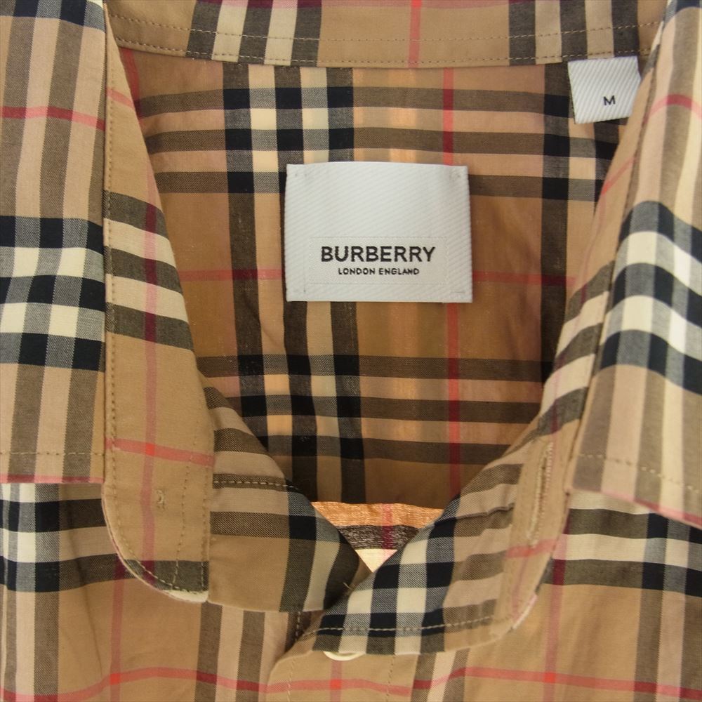 BURBERRY バーバリー ノヴァ チェック 長袖 シャツ ライトブラウン系 M【中古】