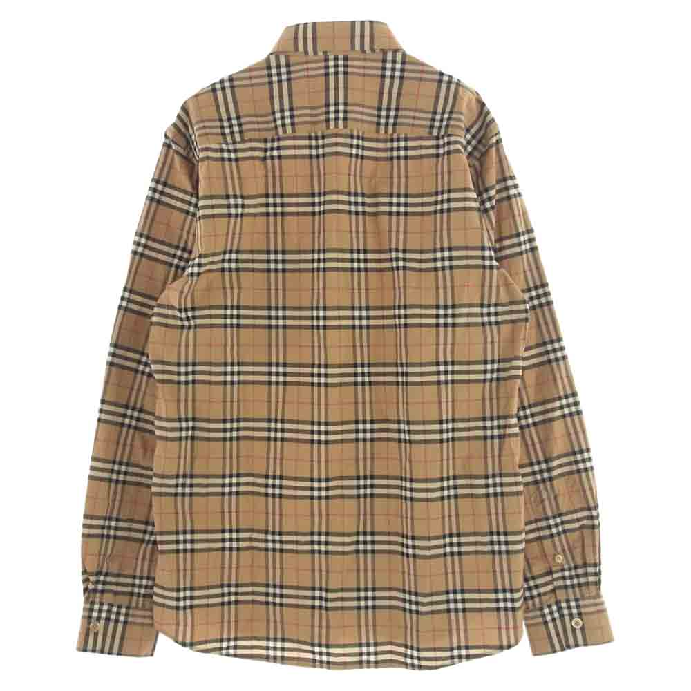 BURBERRY バーバリー ノヴァ チェック 長袖 シャツ ライトブラウン系 M【中古】
