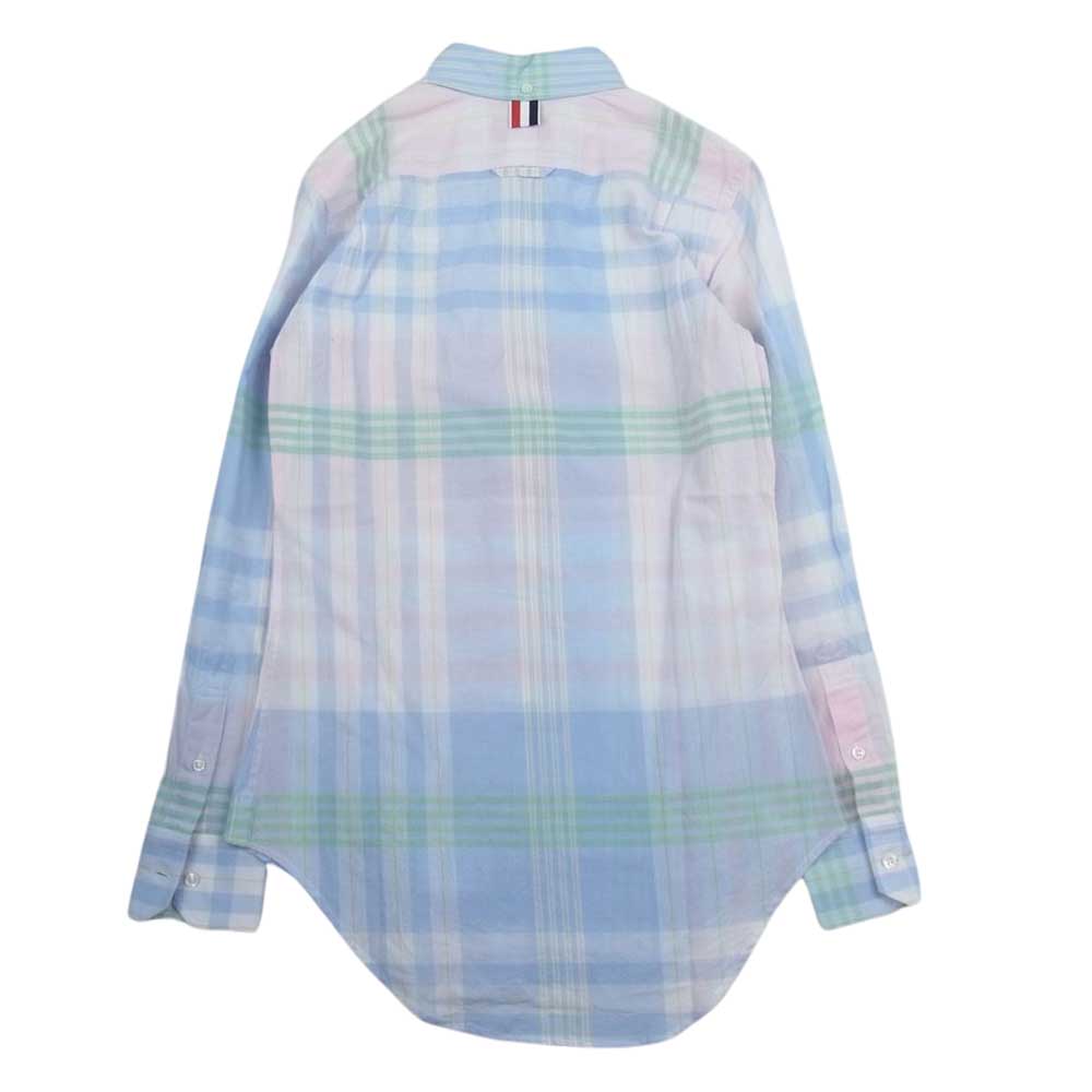 トム ブラウン ボタンダウン コットン チェック 長袖 シャツ マルチカラー系 36【中古】