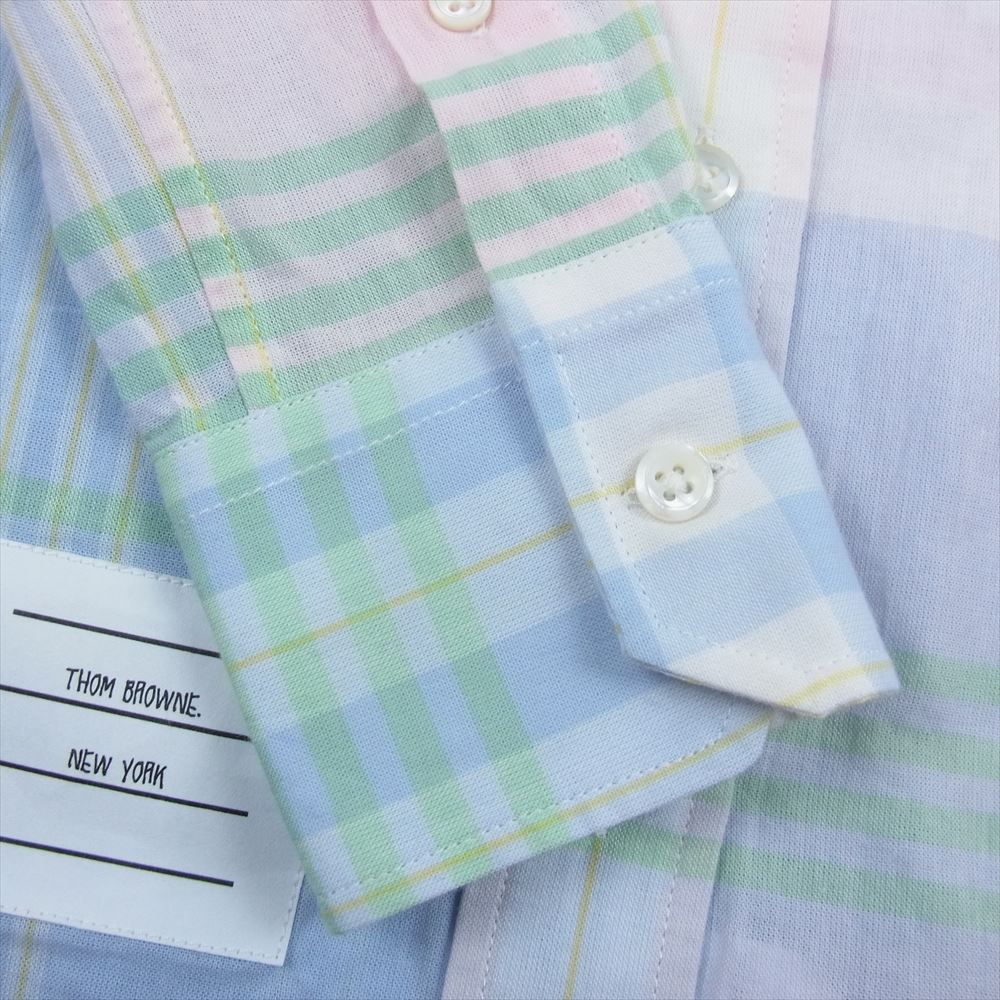 トム ブラウン ボタンダウン コットン チェック 長袖 シャツ マルチカラー系 36【中古】