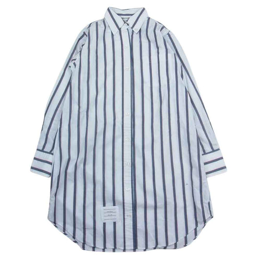 トム ブラウン ボタンダウン コットン ストライプ 長袖 シャツ ホワイト系 00【中古】