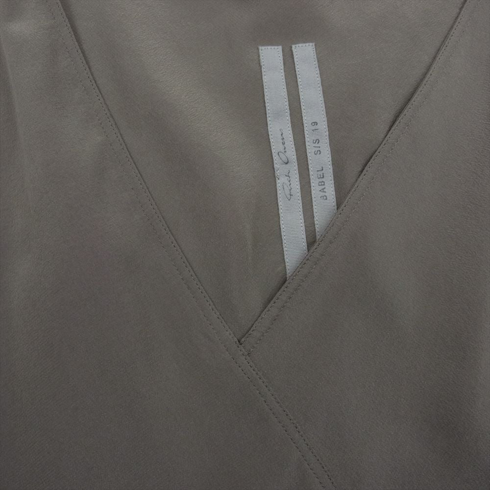 Rick Owens リックオウエンス RP19S6131-SCR シルク タンクトップ キャミソール ブラウン系 34【中古】