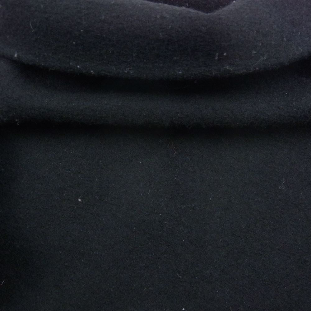 ANN DEMEULEMEESTER アンドゥムルメステール 変形 ウール レイヤード ハイネック カットソー ブラック系 36【中古】