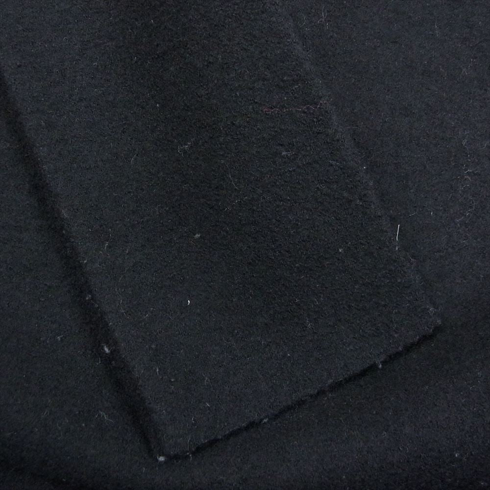 ANN DEMEULEMEESTER アンドゥムルメステール 変形 ウール レイヤード ハイネック カットソー ブラック系 36【中古】