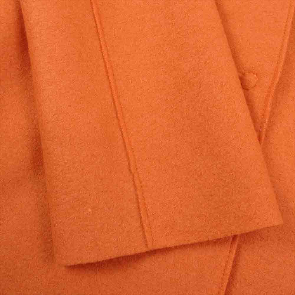 ハリスワーフロンドン ALK1301 イタリア製 Wonan cocoon coat Pressed Wool ウールコート  オレンジ系 40【美品】【中古】