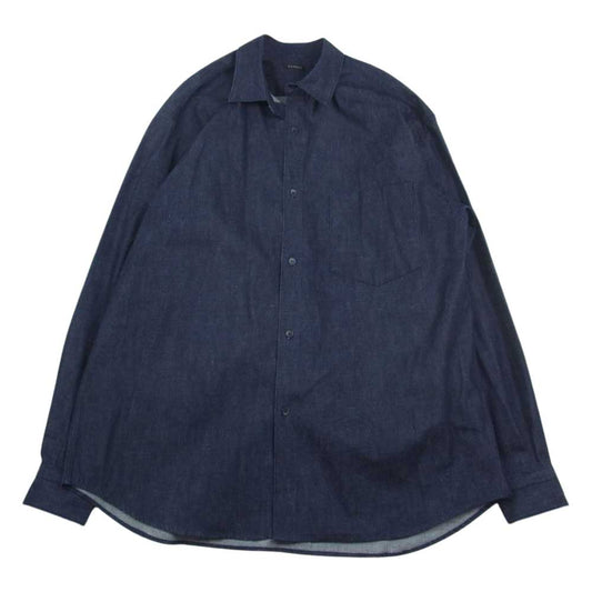 COMOLI コモリ 22AW W03-02004 デニム コモリシャツ インディゴブルー系 2【中古】