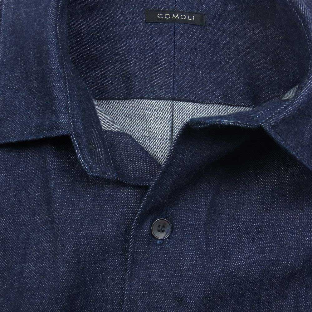 COMOLI コモリ 22AW W03-02004 デニム コモリシャツ インディゴブルー系 2【中古】