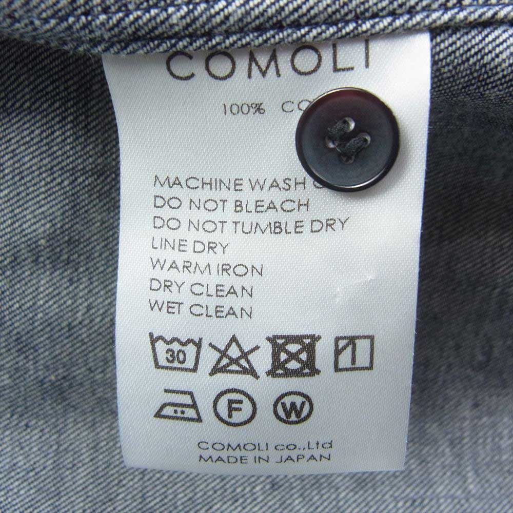 COMOLI コモリ 22AW W03-02004 デニム コモリシャツ インディゴブルー系 2【中古】