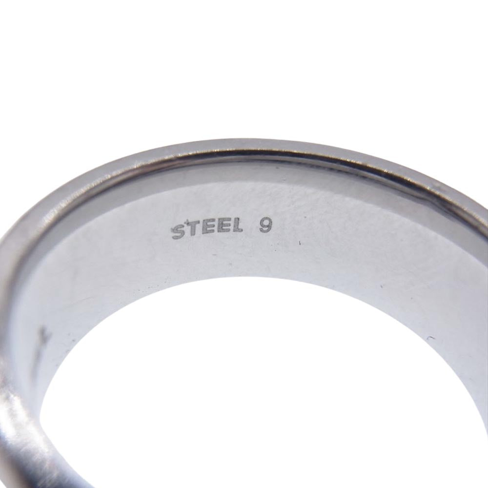 DIESEL ディーゼル ロゴ シルバー リング シルバー系 19号【中古】