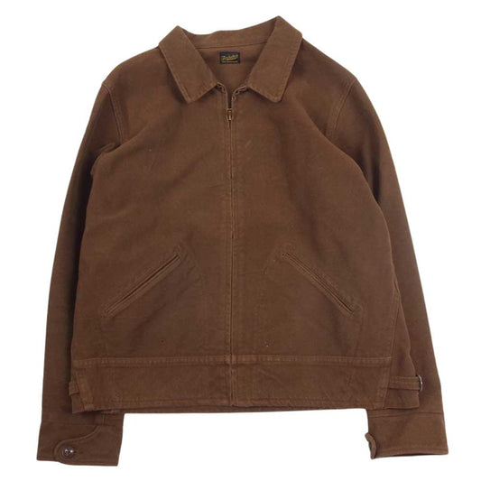 TENDERLOIN テンダーロイン T-MOLESKIN TALON ZIP UP JKT モールスキン ジップアップ ジャケット ブラウン系 L【中古】