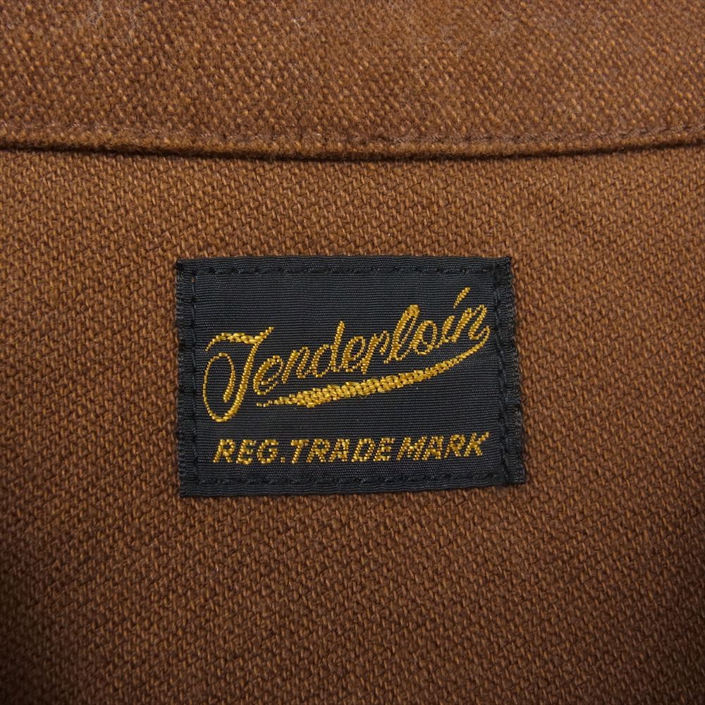 TENDERLOIN テンダーロイン T-MOLESKIN TALON ZIP UP JKT モールスキン ジップアップ ジャケット ブラウン系 L【中古】
