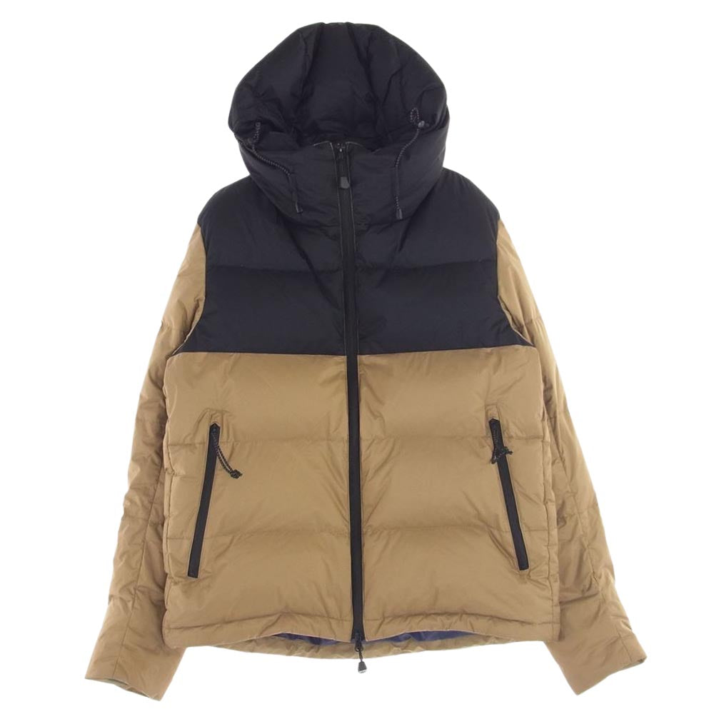 NANGA ナンガ 1929954 KRIFF MAYER クリフメイヤー リップストップ ダウンジャケット ベージュ ベージュ系 ブラック系 L【美品】【中古】