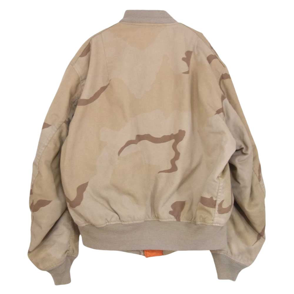 ALPHA アルファ USA製 TYPE MA-1 ミリタリー ジャケット デザートカモ