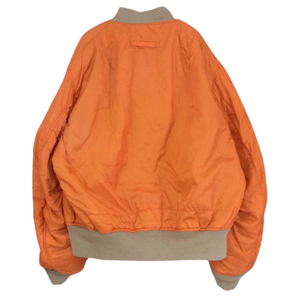 ALPHA アルファ USA製 TYPE MA-1 ミリタリー ジャケット デザートカモ ベージュ系 XL【中古】