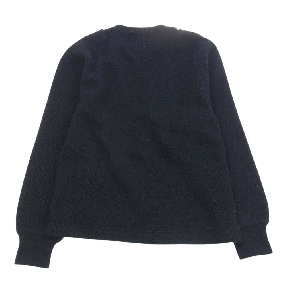 COMME des GARCONS HOMME PLUS コムデギャルソンオムプリュス PN-050150 アーカイブ レース編み デザイン ニット セーター  ブラック系【中古】