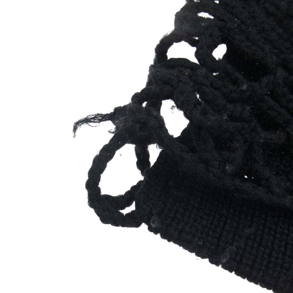 COMME des GARCONS HOMME PLUS コムデギャルソンオムプリュス PN-050150 アーカイブ レース編み デザイン ニット セーター  ブラック系【中古】