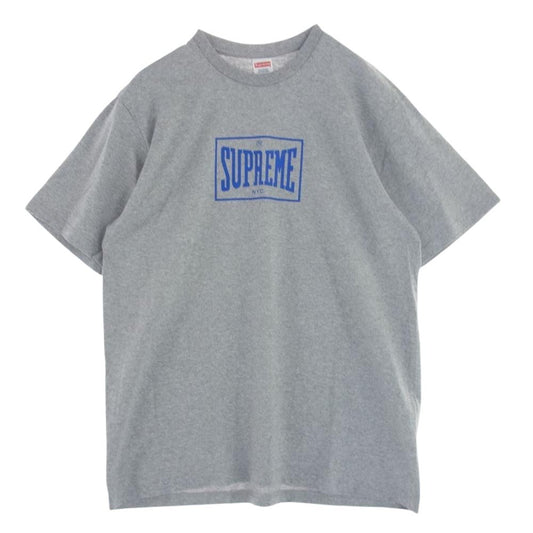 Supreme シュプリーム 23AW Warm Up Tee ウォームアップ ロゴ プリント Tシャツ グレー系 L【新古品】【未使用】【中古】