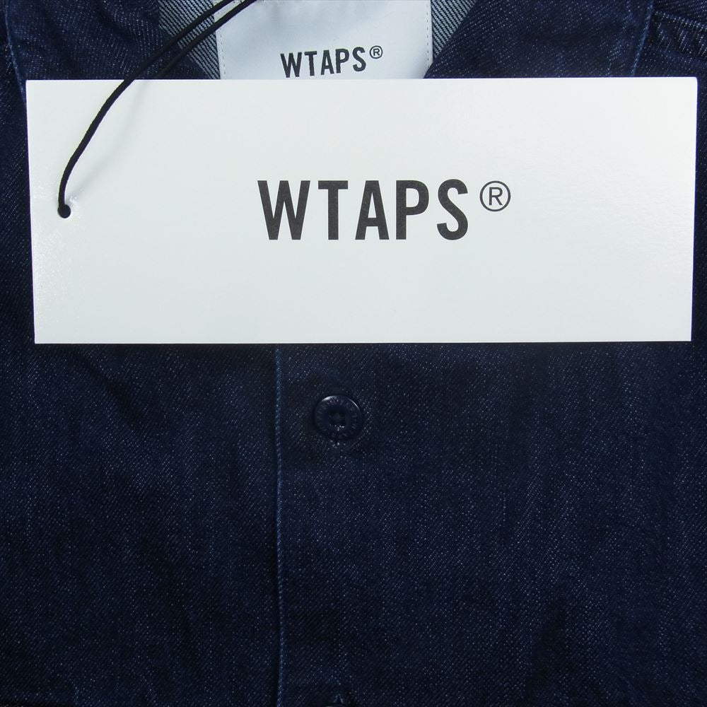 WTAPS ダブルタップス 23SS 231BRDT-SHM01 CBW LS DENIM デニム シャツ ジャケット インディゴブルー系 03【中古】