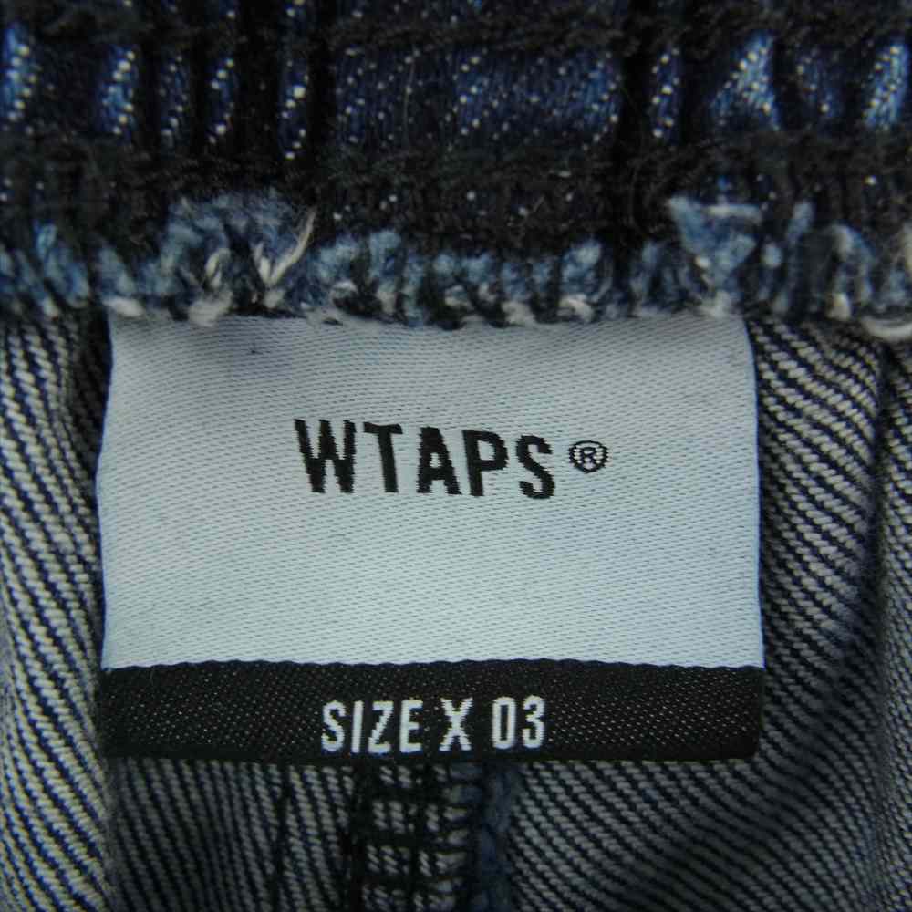 WTAPS ダブルタップス 22AW 222WVDT-PTM03 SEAGULL 01 TROUSERS COTTON デニム イージー トラウザー パンツ インディゴブルー系 X03【中古】