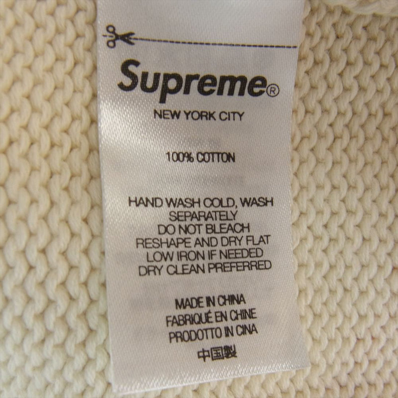 Supreme シュプリーム 22SS Nate Lowman Sweater ネイトローワン 弾丸 プリント ニット セーター ホワイト系 ブラック系 レッド系 XL【美品】【中古】