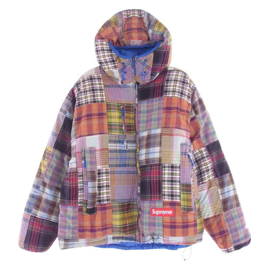 Supreme シュプリーム 23SS Madras Reversible WINDSTOPPER Puffer Jacket マドラス リバーシブル ウインドストッパー パファー ジャケット マルチカラー系 L【中古】