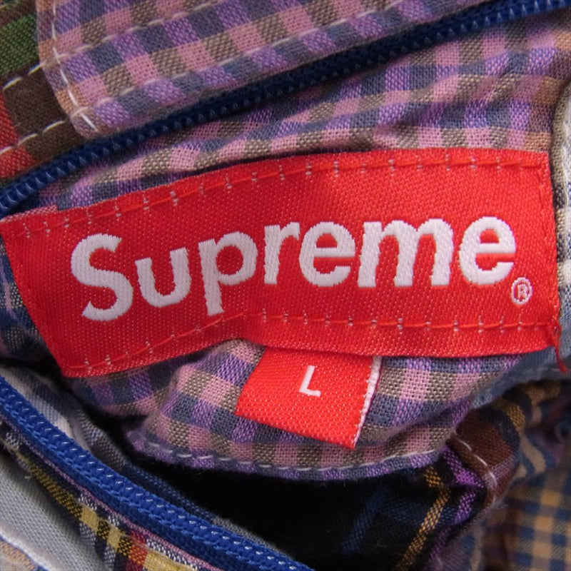 Supreme シュプリーム 23SS Madras Reversible WINDSTOPPER Puffer Jacket マドラス リバーシブル ウインドストッパー パファー ジャケット マルチカラー系 L【中古】