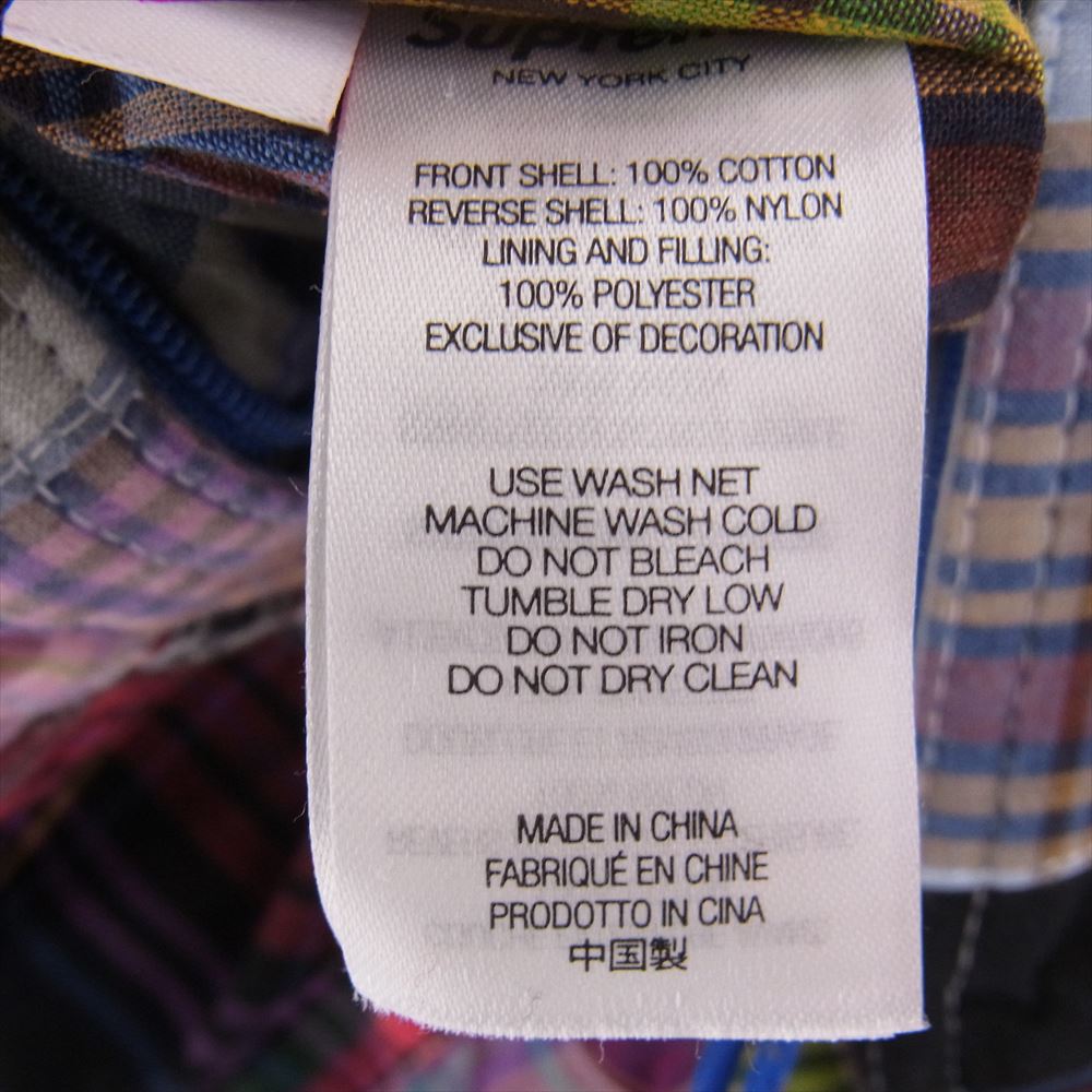 Supreme シュプリーム 23SS Madras Reversible WINDSTOPPER Puffer Jacket マドラス リバーシブル ウインドストッパー パファー ジャケット マルチカラー系 L【中古】