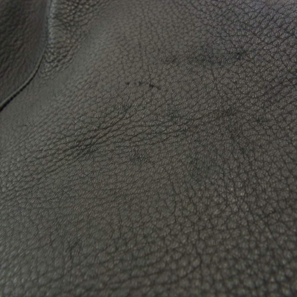 FINE CREEK LEATHERS ファインクリークレザー ACJK027 Clubman Deer クラブマン ディアスキン レザー ジャケット ブラック系 40【新古品】【未使用】【中古】