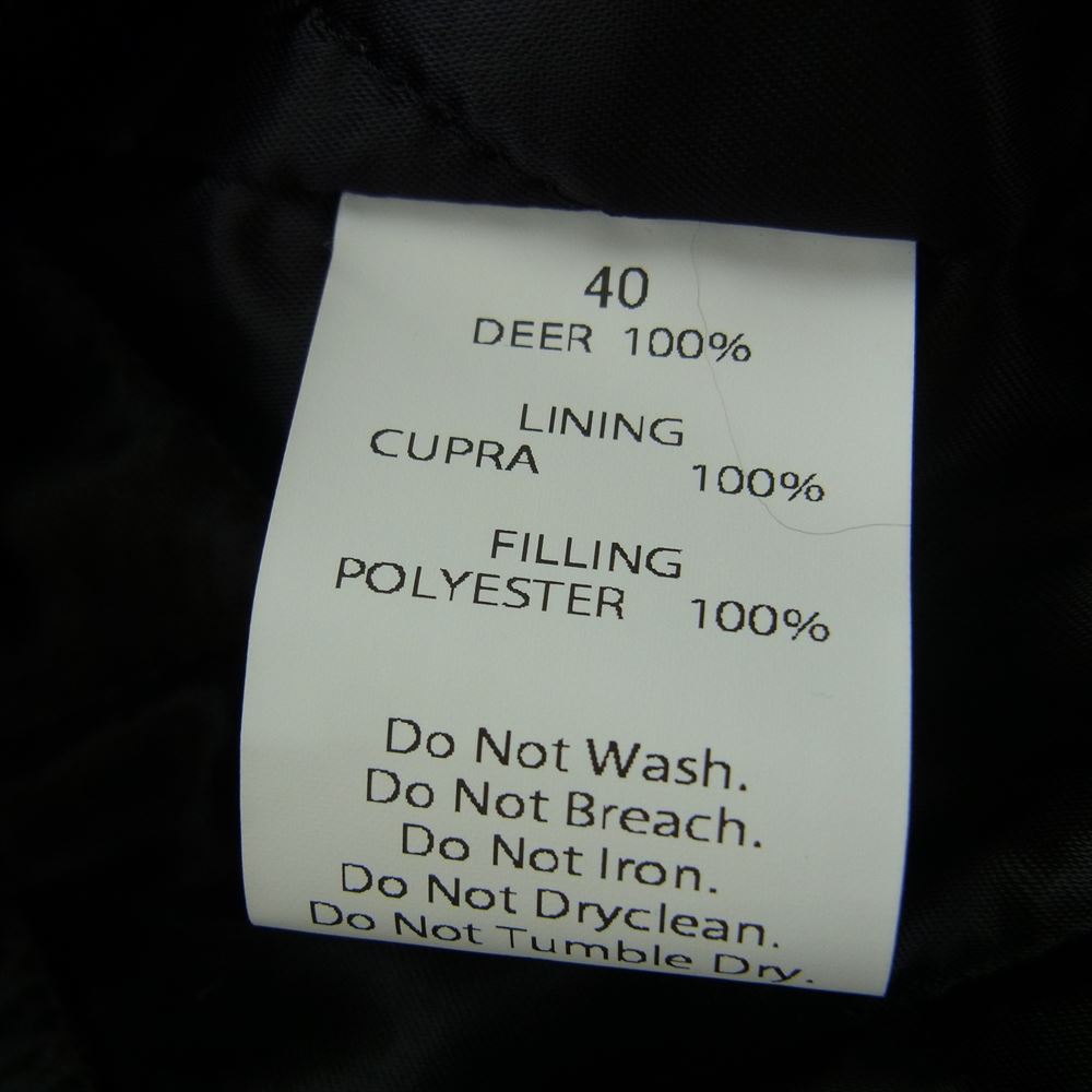 FINE CREEK LEATHERS ファインクリークレザー ACJK045  Leon Custom Deer レオン ディアスキン レザー ジャケット ブラウン系 40【新古品】【未使用】【中古】