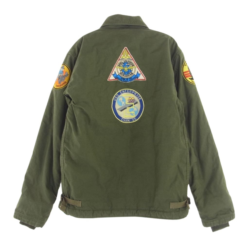 Buzz Rickson's バズリクソンズ BR14716 A-2 デッキ ジャケット U.S.NAVY VF-2 BOUNTY HUNTERS カーキ系 M【中古】