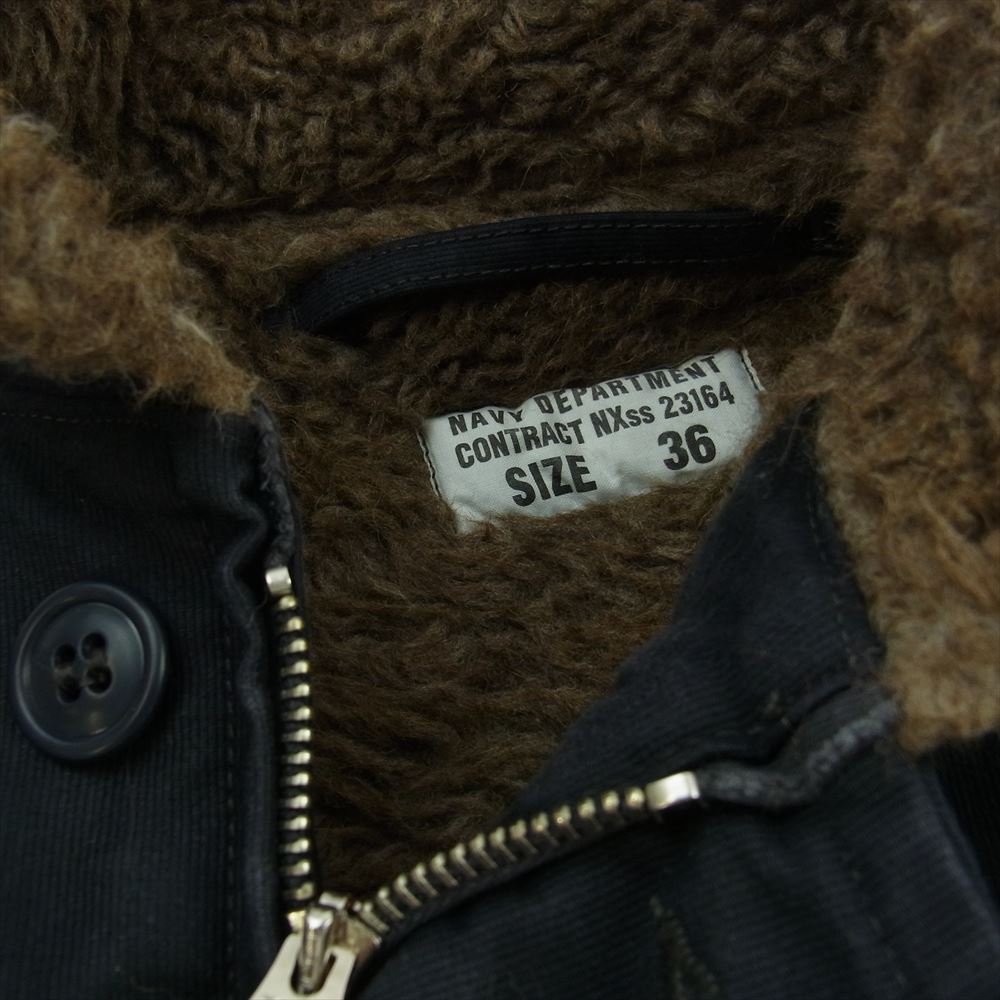 TOY'S McCOY トイズマッコイ N-1 DECK JACKET NAVY VER デッキ ジャケット ネイビー ブラック系 36【中古】