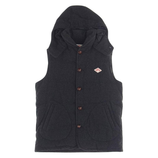 Danton ダントン JD-8852 BEAMS ビームス 別注  DOWN VEST ダウン ベスト グレー系 44【中古】