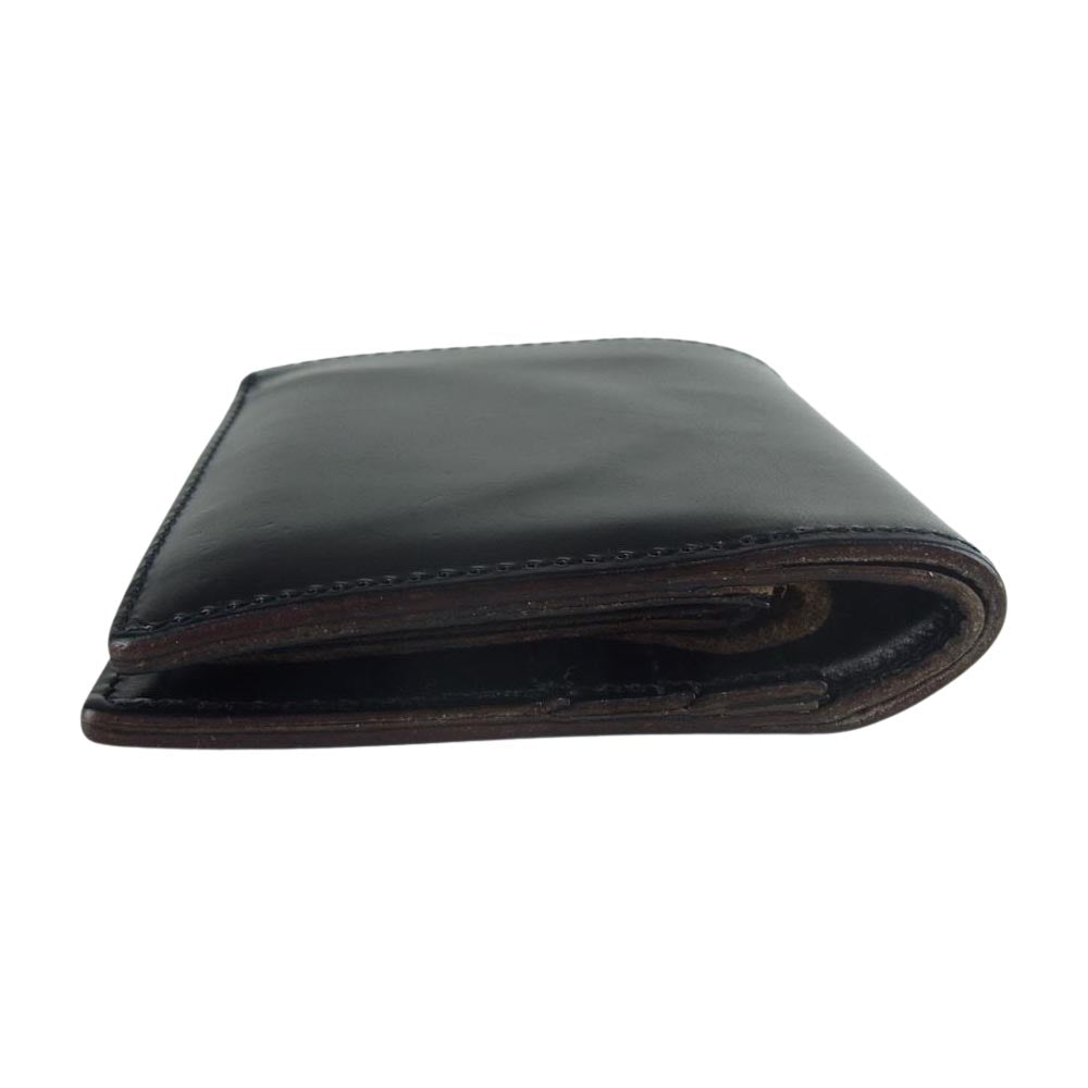 PORTER ポーター 吉田カバン カジノ レザー ウォレット 二つ折り財布 ブラック系【中古】