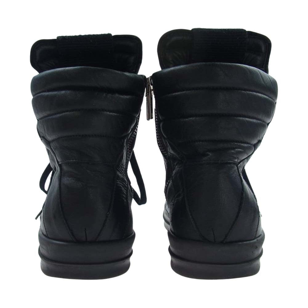 Rick Owens リックオウエンス GEOBASKET ジオバスケット サイドジップ ハイカット スニーカー ブラック系 44インチ【中古】