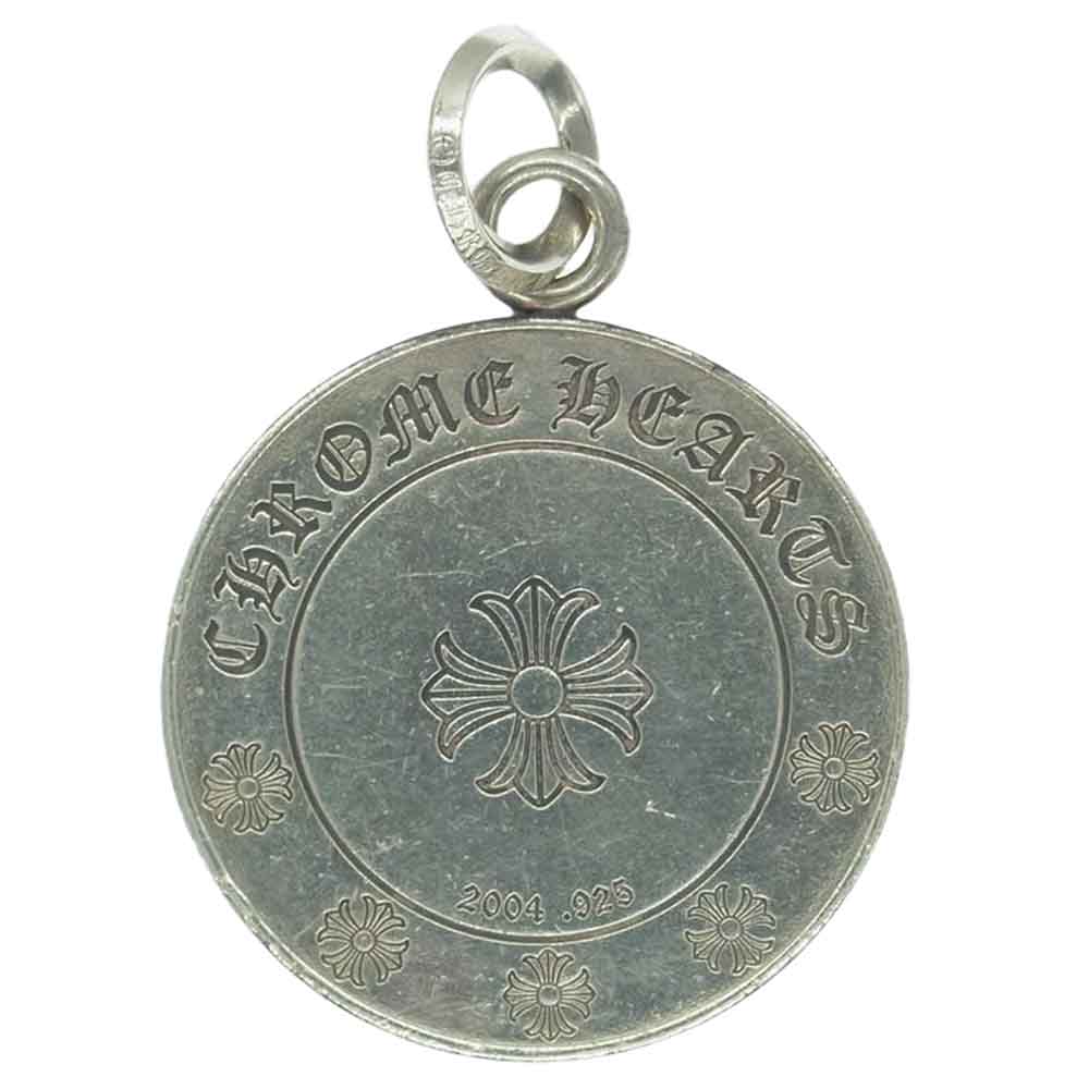 CHROME HEARTS クロムハーツ（原本無） ANGL MDL LG ラージ エンジェルメダル ペンダントトップ シルバー系【中古】