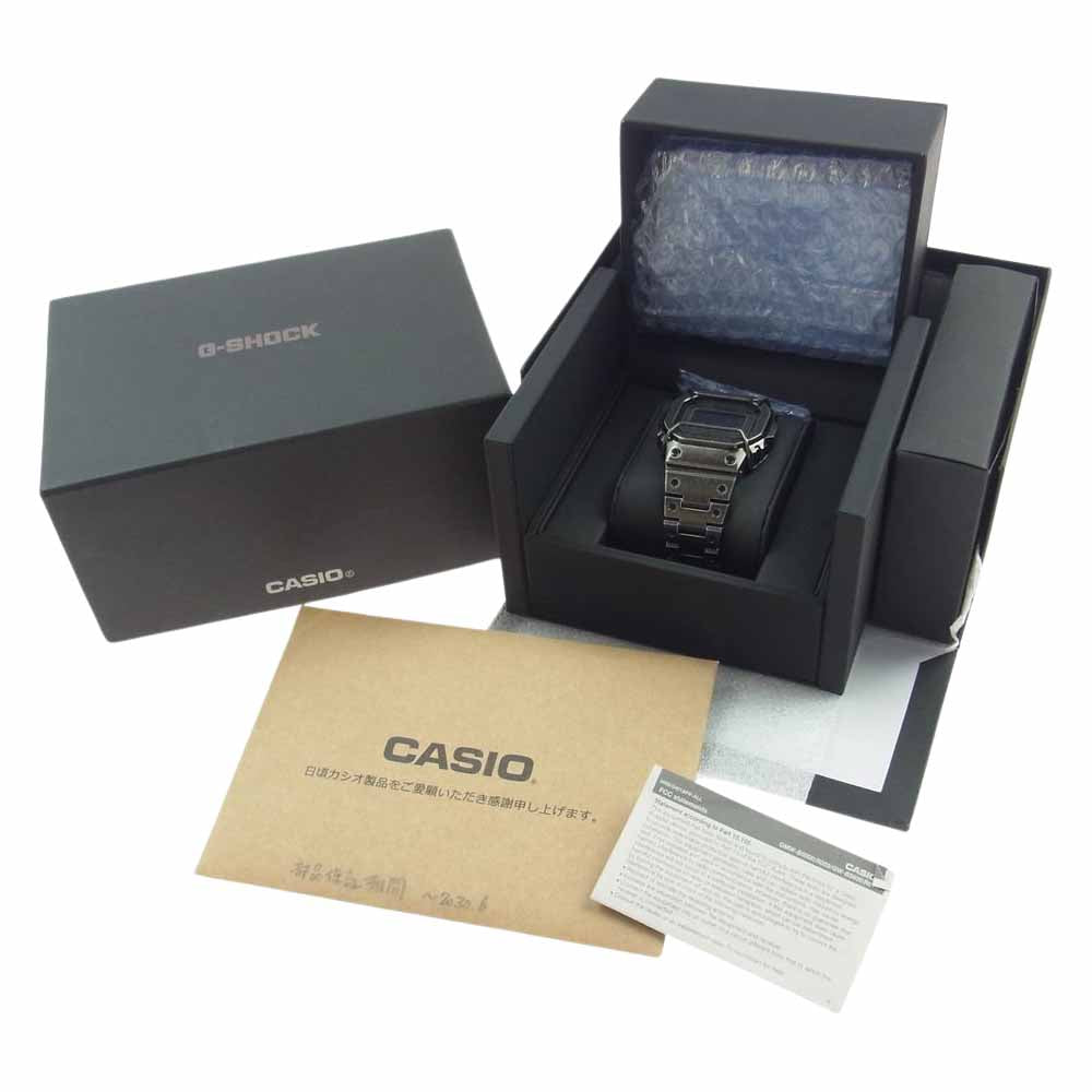 CASIO G-SHOCK カシオ ジーショック GMW-B5000V-1JR FULL METAL フルメタル エイジド加工 デジタル ソーラー電波 腕時計 ウォッチ ブラック系【中古】