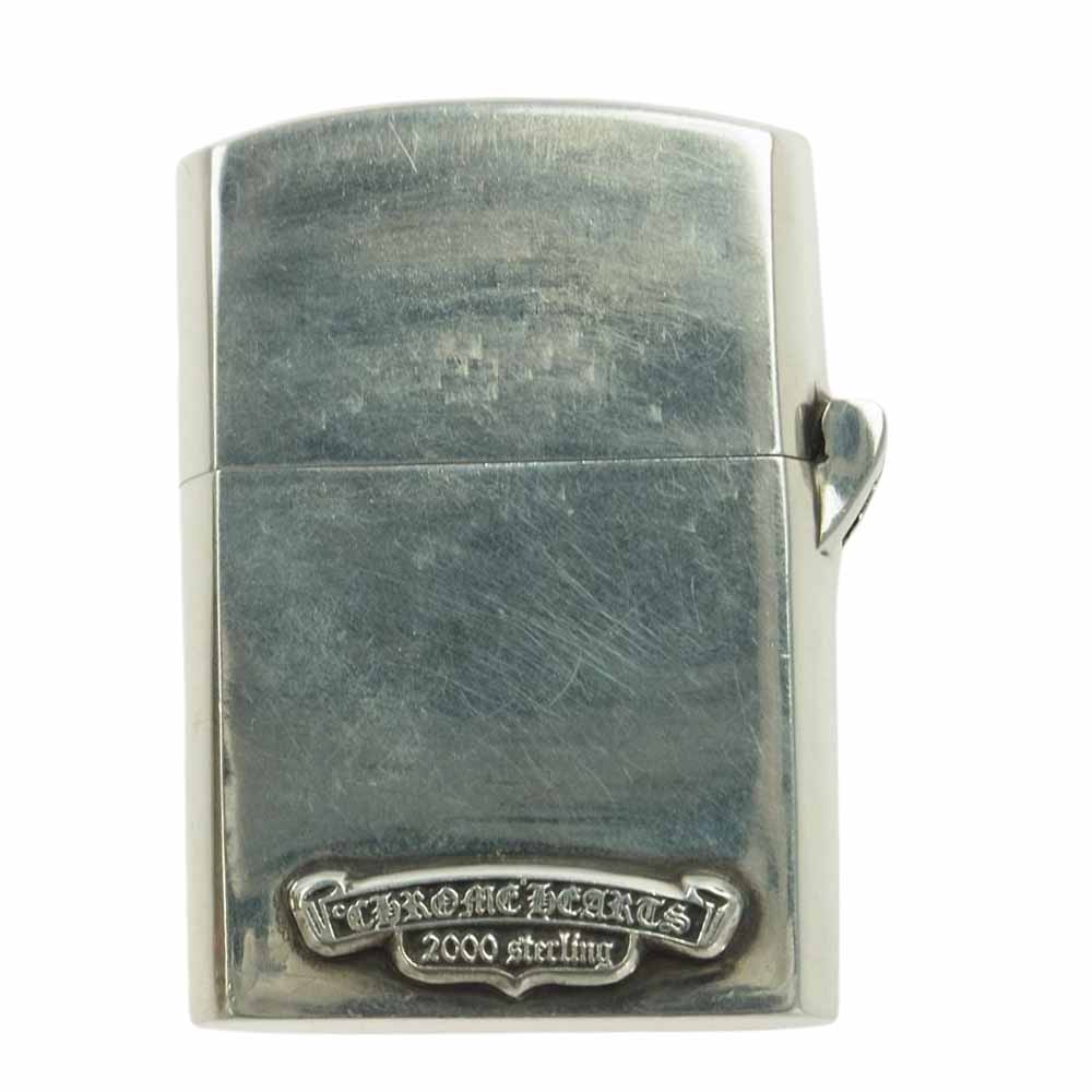 CHROME HEARTS クロムハーツ（原本無） ZIPPO LIGHTERZ-V1 スモール CHクロス ジッポ ライター シルバー系【中古】