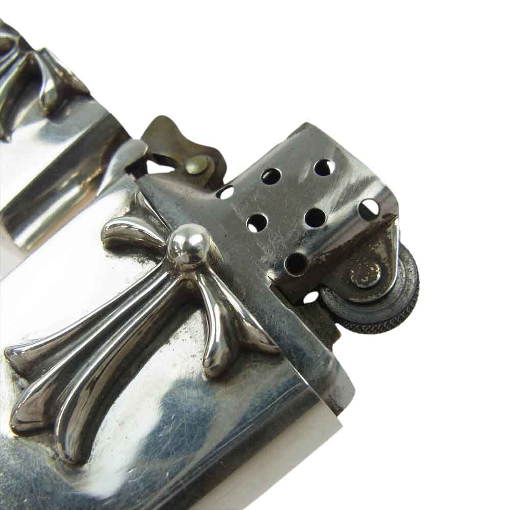 CHROME HEARTS クロムハーツ（原本無） ZIPPO LIGHTERZ-V1 スモール CHクロス ジッポ ライター シルバー系【中古】