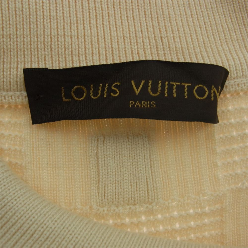 LOUIS VUITTON ルイ・ヴィトン VCCM08 AMERICAS CUP アメリカ カップ ニット セーター 肩ジップ オフホワイト系 XL【中古】