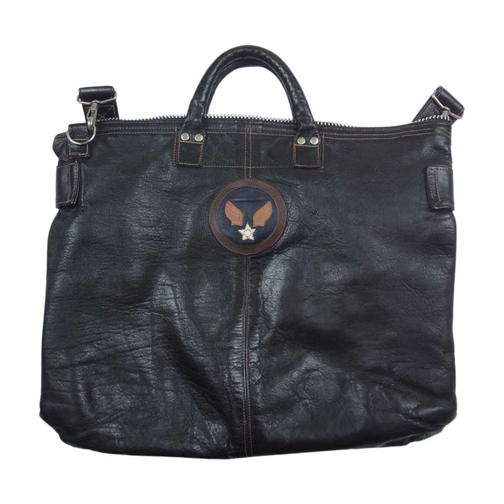 California MFG Leather Helmet Bag レザー ヘルメット バッグ ブラウン系【中古】
