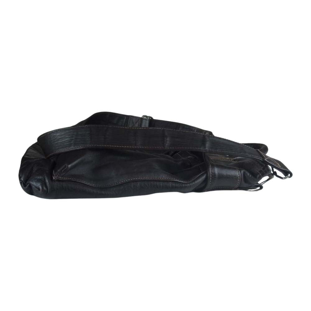California MFG Leather Helmet Bag レザー ヘルメット バッグ ブラウン系【中古】