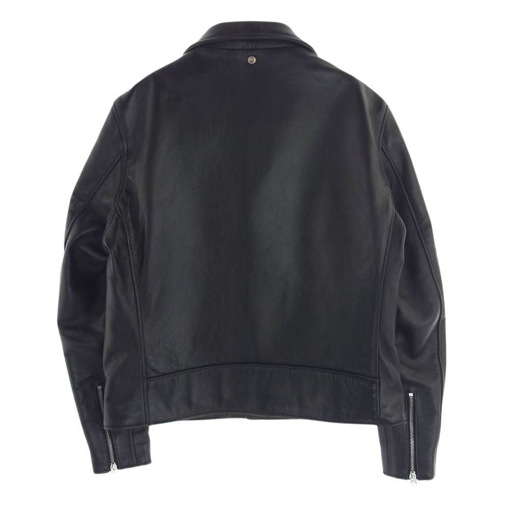 schott ショット 228US USA製 ラムレザー ダブル ライダース ジャケット ブラック系 42【美品】【中古】