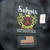 schott ショット 228US USA製 ラムレザー ダブル ライダース ジャケット ブラック系 42【美品】【中古】