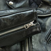 schott ショット 613UHT HORSEHIDE ONESTAR TALL USA製 ホースハイド ワンスター トール レザー ライダース ジャケット ブラック系 40【美品】【中古】