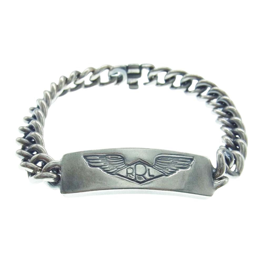 RRL ダブルアールエル MARRJWL0K320011040 USA製 RRL SEALS ICON ハンドメイド スターリングシルバー ID ブレスレット シルバー925 シルバー系【中古】